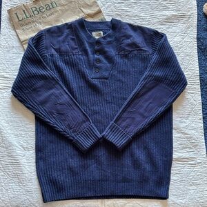 LL Bean Commando Henley Sweater